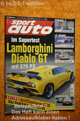 Sport auto viper gts - 7/00,