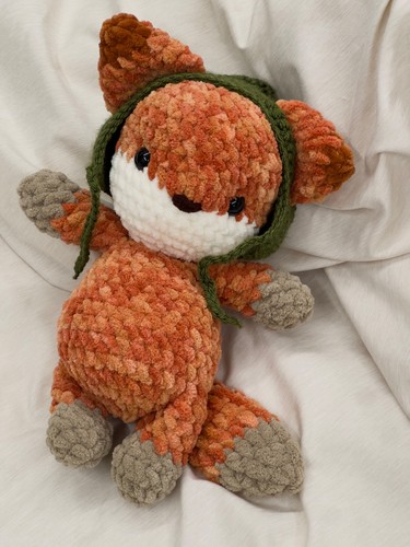 Handmade fox plushie - fox,