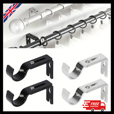 2PCS Metal Curtain Rod Rail
