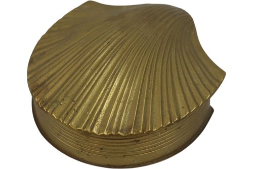 Vintage brass clam shell - vintage,