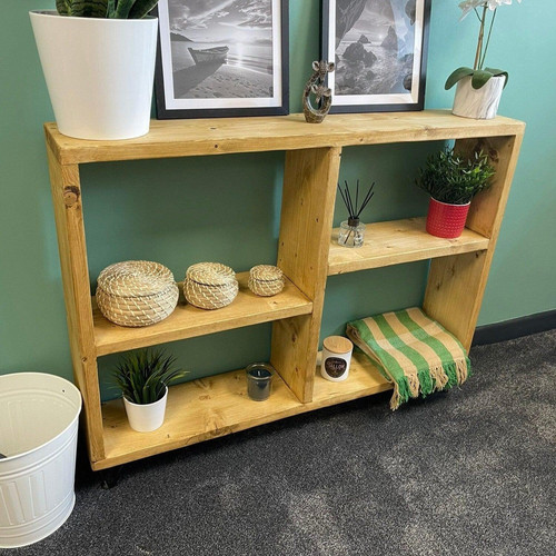 Solid wood bookcase - solid,