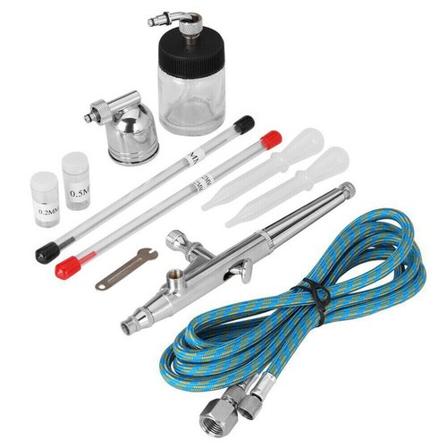 Double action airbrush kit air - double,