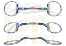 Uk Expert EggButt Comfort Barrel Blue Alloy Sweet Iron Snaffle Action Myler Bits