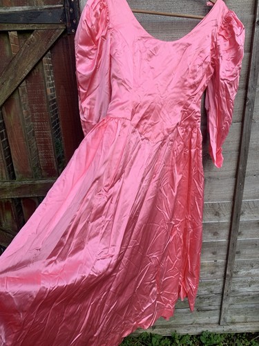 Vintage 80s pink - pink, satin
