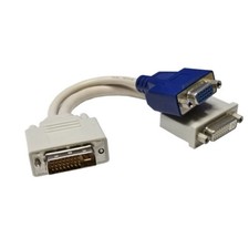 Dual Link DVI-I to Dual Link DVI-I & VGA HD15 Splitter Cable