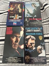 4 VHS Lot Clint Eastwood Dirty