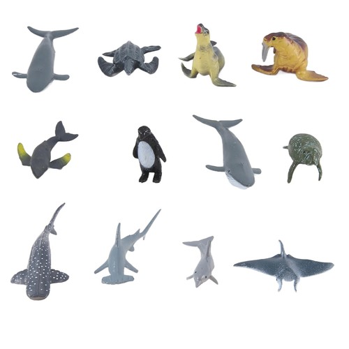 12pcs simulation marine - ,