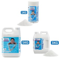 CLEARWATER CHEMICAL CHLORINE GRANULES SWIMMING POOL HOT TUB SPA POOL 1KG/3KG/5KG