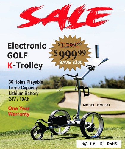 Electronic golf trolley - electronic,