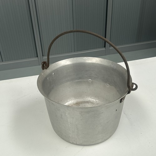 Vintage aluminium jam - aluminium, pan