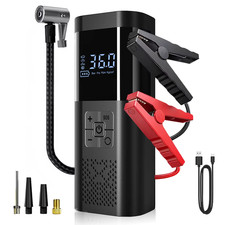 8000MAH 4in1 Car Jump Starter With Air Compressor 150PSI Power Bank Flash Light