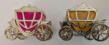 2x Pifco Cinderella Carriage Christmas Lights Shades - Yellow and Pink