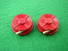 Laid Flat, rolled up Fire Hose Reel in 1/32nd Scale.PAIR. model boat fittings.