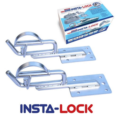 Extended snap davits - snap, for