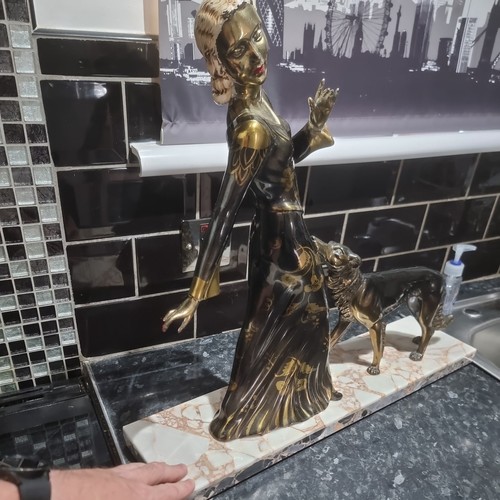 Vintage art deco large - deco, statue