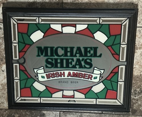 Vintage bar pub mirror stain - mirror,