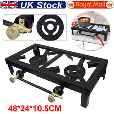 Portable Cast Iron Gas LPG Double Burner Cooker Gas Boiling Ring Restaurant Tool