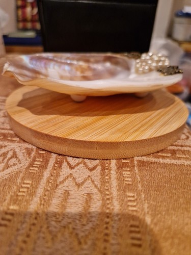 Vintage mother pearl clam - mother,