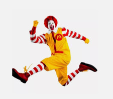 Ronald McDonald Cosplay Costume Adult Funny Party Fancy Dress Halloween Outfits