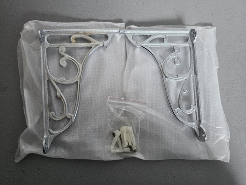 Pair vintage silver ornate - vintage,