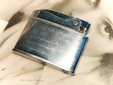 Silver Tone Vintage Petrol Lighter-Tobacciana-0b