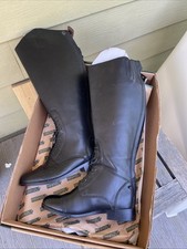 Dublin Women's Aristocrat Leather Tall Field Boots - Size 9.5 BLACK