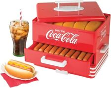 Coca-Cola Hot Dog Machine SHD-80CC Electric Sausage Steamer and Bread Bun Warmer
