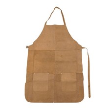 Leather Welders Apron Welding Blacksmiths Glaziers Apron Safety Bib 2 Pockets