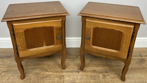 Pair bedside tables vintage - pair, of