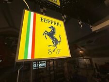 Ferrari Illuminated Sign - High-Quality LED Wall Decor - Man Cave Garage