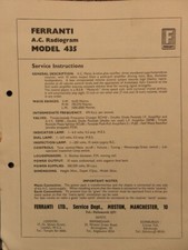 Ferranti Model 435 AC Table