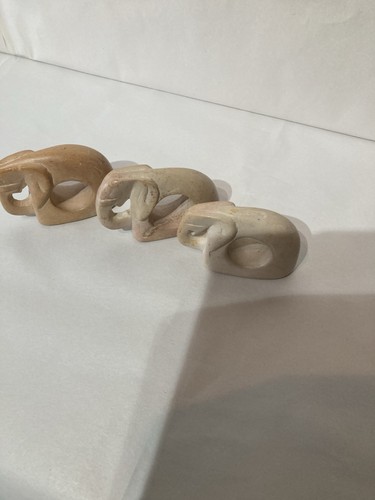 Soapstone type elephant - 3x,