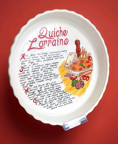 Vintage quiche lorraine recipe - lorraine,