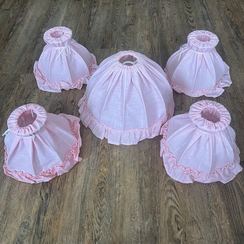 Vintage pretty pink fabric - 5,