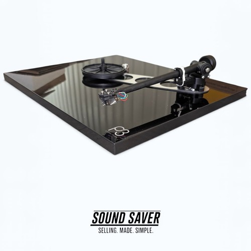 Rega planar black turntable - 3,