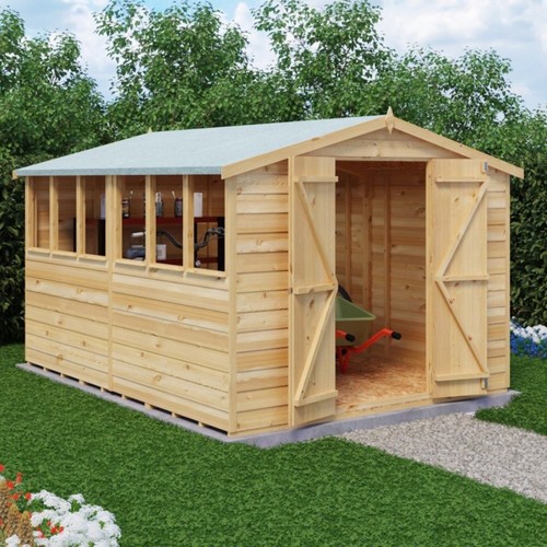 10x8 wooden garden - garden, shed