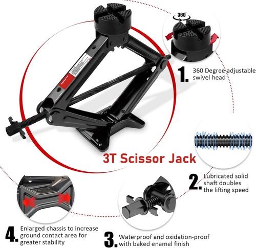 Ton 3000kg scissor - jack, lift