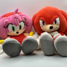 Sega Prize Europe Amy Rose & Knuckles - Sonic The Hedgehog 12" Plush Soft Toys