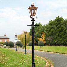 3.25m Cast Iron Victorian Copper Concordia Hexagonal Lamp Post & Lantern Set