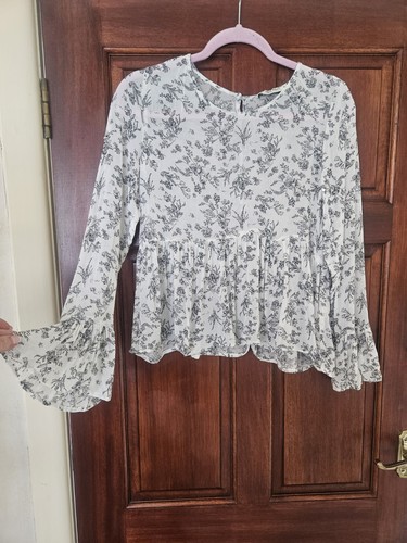 Zara floral peplum - peplum, blouse