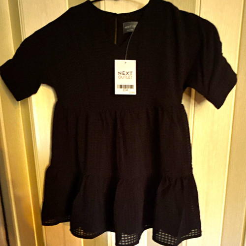 Next girls black tiered - tiered, lace