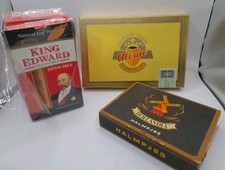 3x Old Vintage Cigar Boxes