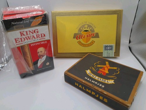 Old vintage cigar boxes - vintage,