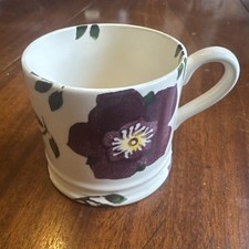 Rare Emma Bridgewater Purple Hellebore 1/4 Pint Mug - Early Mary Fedden Design