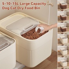 Large Capacity Food Bin Dog Food Storages Container With Airtight Lid 5/10/15L