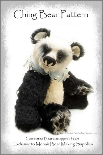 Ooak mohair teddy bear sewing - ooak,