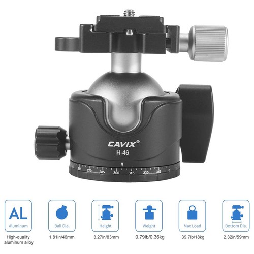 Cavix metal tripod ball - metal,