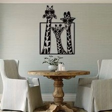 Giraffe Metal Wall Art 3 Cool