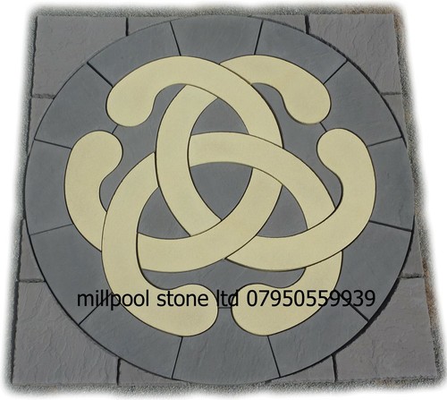 Love knot circle charcoal - circle,