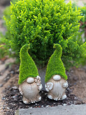 2PCS FLOCKED GARDEN GONK GNOME